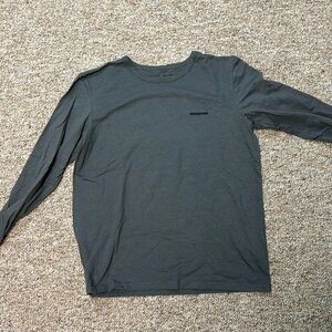 Gray long sleeve Patagonia shirt woman’s size medium